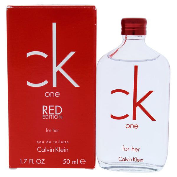 Calvin Klein CK One Red Edition by Calvin Klein for Women - 1.7 oz EDT Spray