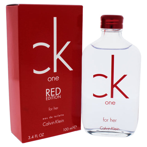 Calvin Klein CK One Red Edition by Calvin Klein for Women - 3.4 oz EDT Spray