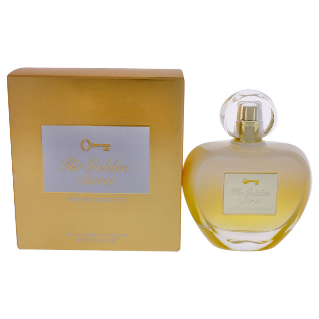 Antonio Banderas Her Golden Secret by Antonio Banderas for Women - 2.7 oz EDT Spray