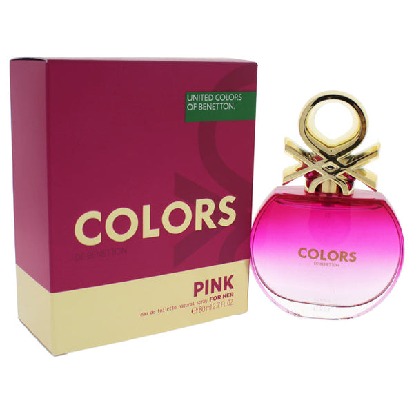 United Colors of Benetton Colors Pink by United Colors of Benetton for Women - 2.7 oz EDT Spray