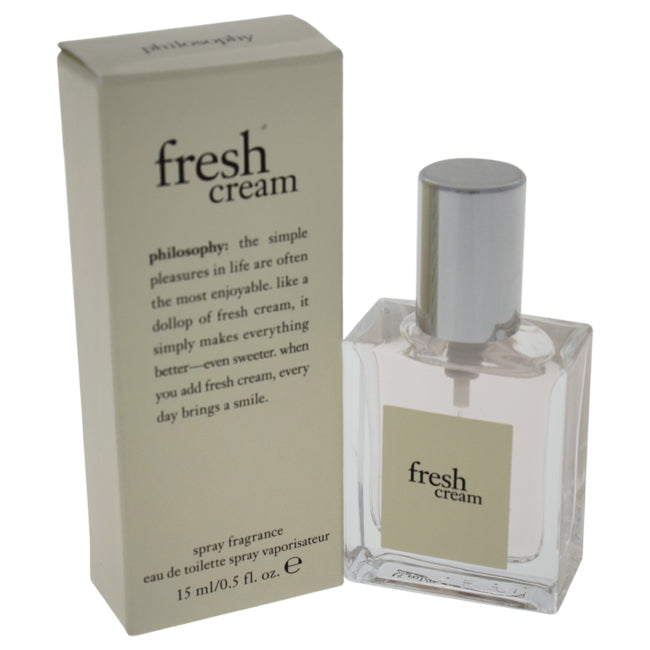 Philosophy Fresh Cream by Philosophy for Women - 0.5 oz EDT Spray