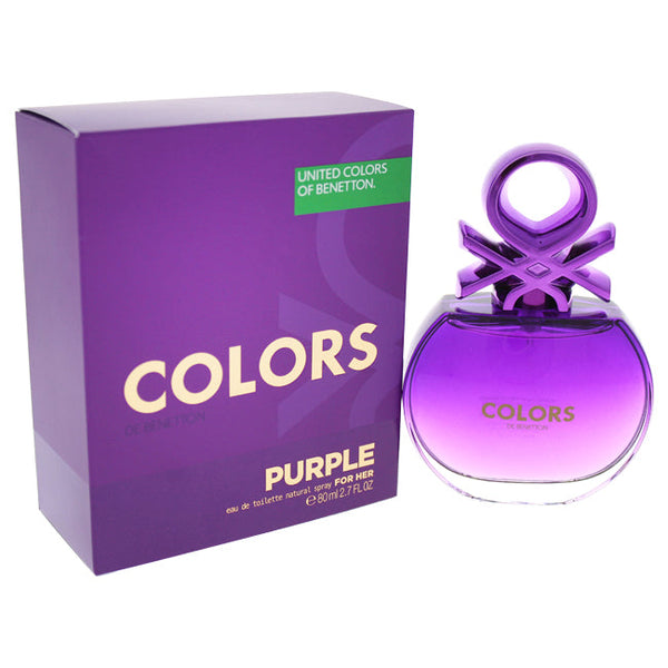 United Colors of Benetton Colors Purple by United Colors of Benetton for Women - 2.7 oz EDT Spray