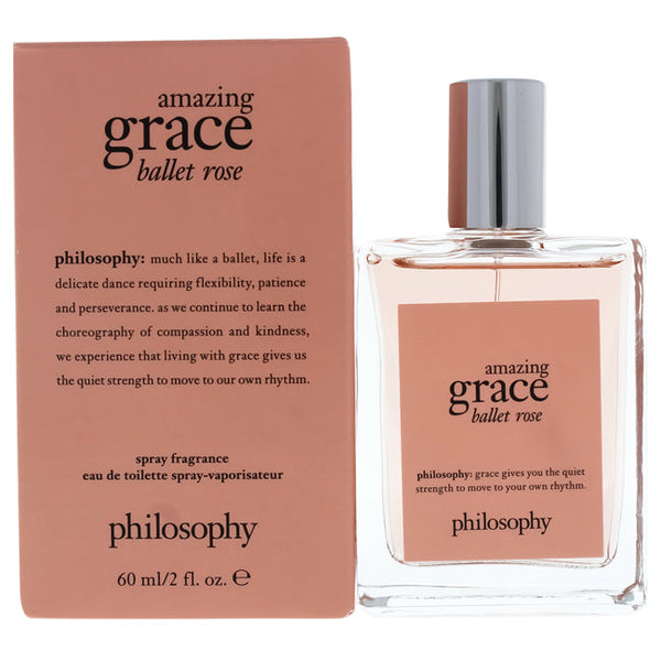 Philosophy Amazing Grace Ballet Rose by Philosophy for Women - 2 oz EDT Spray