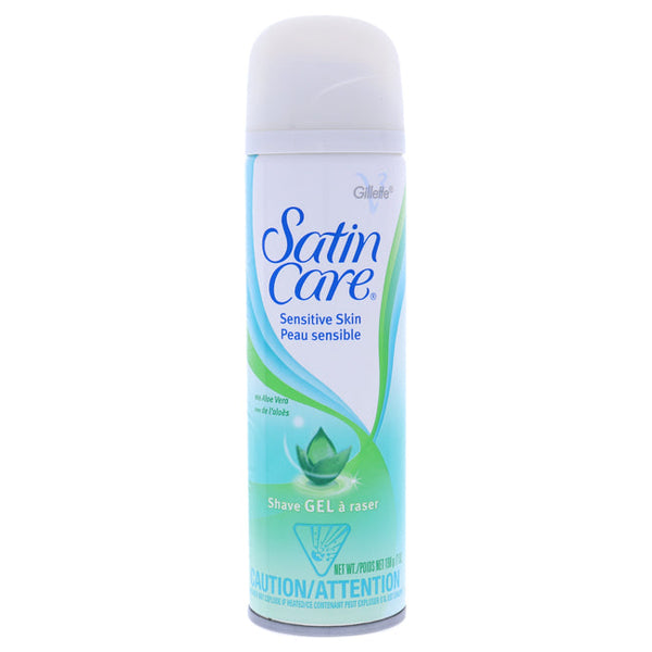 Gillette Satin Care Sensitive Skin With Aloe Vera by Gillette for Women - 7 oz Shave Gel