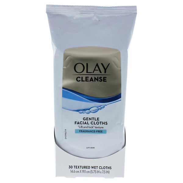Olay Wet Cleansing Cloths Sensitive by Olay for Women - 30 Pc Cloths