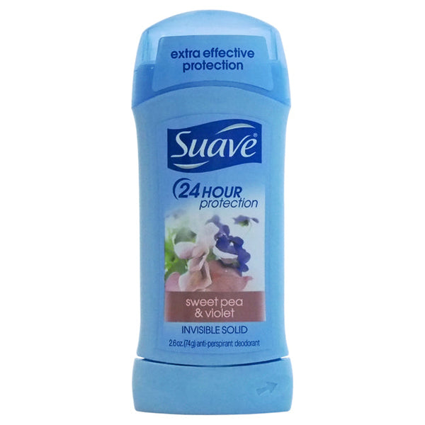 Suave 24 Hour Protection Invisible Solid Anti-Perspirant Deodorant Sweet Pea & Violet by Suave for Women - 2.6 oz Deodorant Powder