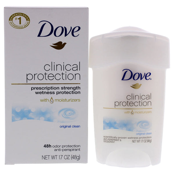 Dove Clinical Protection Original Clean Antiperspirant and Deodorant Stick by Dove for Women - 1.7 oz Deodorant Stick