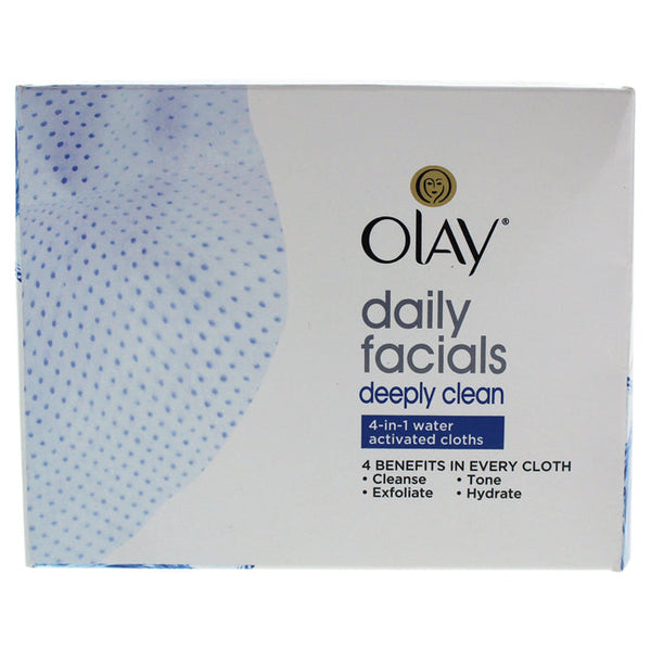Olay 4-In-1 Daily Facial Cloths For Combination/Oily Skin by Olay for Women - 33 Pc Cloths