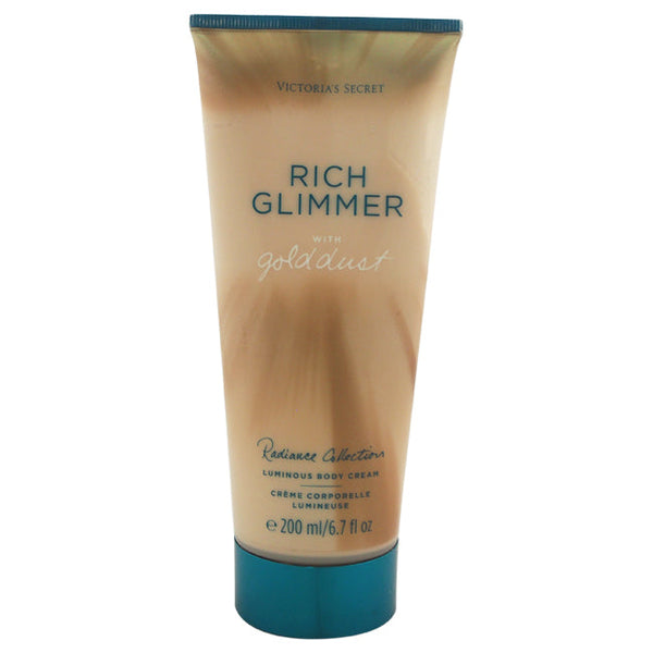Victorias Secret Rich Glimmer with Gold Dust Luminous Body Cream by Victorias Secret for Women - 6.7 oz Body Cream