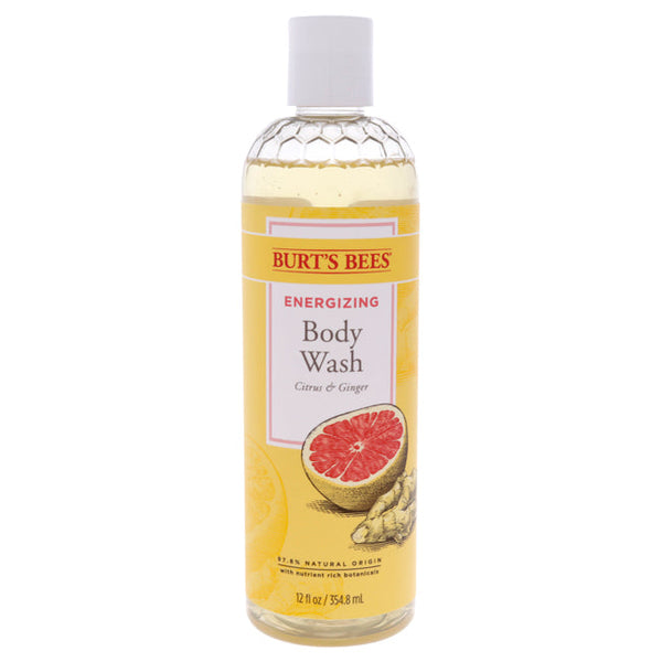 Burt's Bees Energizing Citrus and Ginger Body Wash by Burts Bees for Women - 12 oz Body Wash