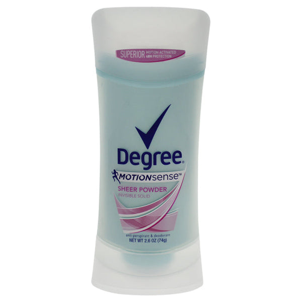 Degree Motion Sense Invisible Solid Sheer Powder Anti-Perspirant & Deodorant by Degree for Women - 2.6 oz Deodorant Stick