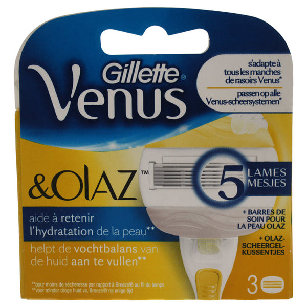 Gillette Venus & Olaz Razor Blade by Gillette for Women - 3 Count Razor Blade