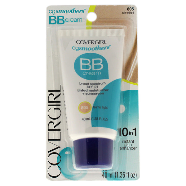 Covergirl CG Smoothers BB Cream Tinted Moisturizer + Sunscreen SPF 21 - # 805 Fair To Light by CoverGirl for Women - 1.35 oz Makeup
