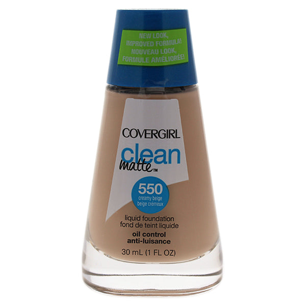 Covergirl Clean Matte Liquid Foundation - # 550 Creamy Beige by CoverGirl for Women - 1 oz Foundation