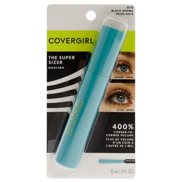 Covergirl The Super Sizer Mascara - 810 Black Brown by CoverGirl for Women - 0.4 oz Mascara