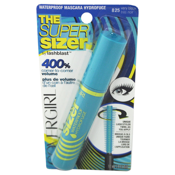 Covergirl The Super Sizer Waterproof Mascara - # 825 Very Black by CoverGirl for Women - 0.4 oz Mascara