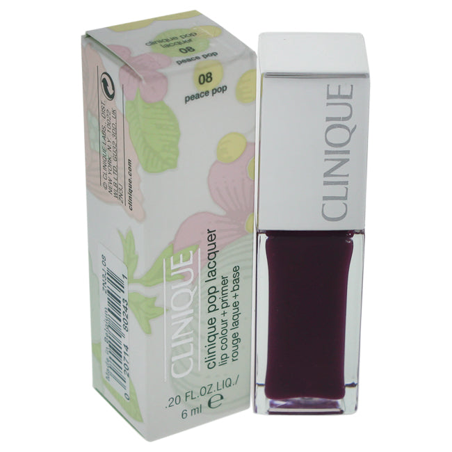 Clinique Clinique Pop Lacquer Lip Colour + Primer - # 08 Peace Pop by Clinique for Women - 0.2 oz Lip Gloss