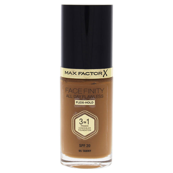 Max Factor Facefinity All Day Flawless 3 In 1 Foundation SPF 20 - 95 Tawny by Max Factor for Women - 1 oz Foundation