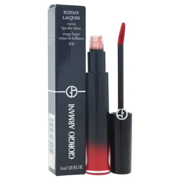Giorgio Armani Ecstasy Lacquer Excess Lipcolor Shine - # 402 Red-to-Go by Giorgio Armani for Women - 0.2 oz Lip Gloss