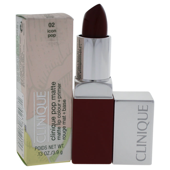 Clinique Clinique Pop Matte Lip Colour + Primer - # 02 Icon Pop by Clinique for Women - 0.13 oz Lipstick