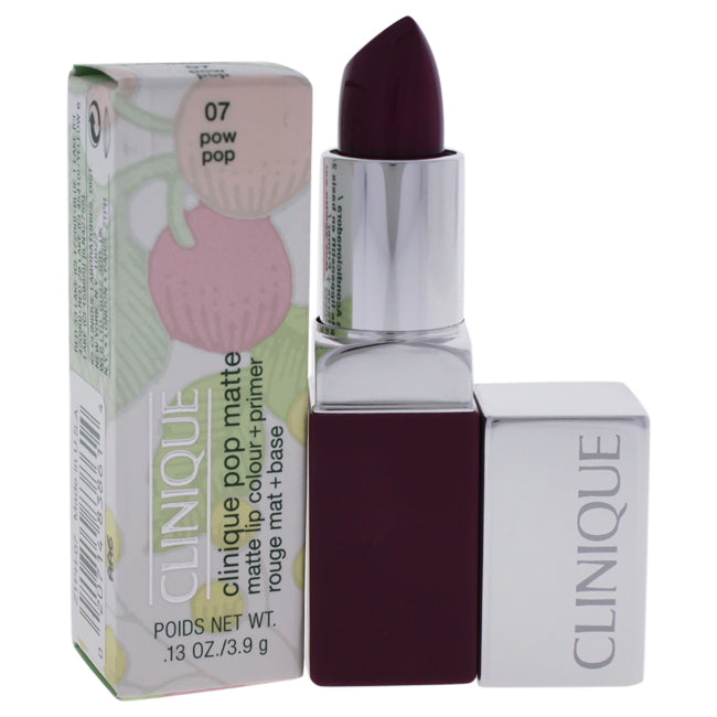 Clinique Clinique Pop Matte Lip Colour + Primer - # 07 Pow Pop by Clinique for Women - 0.13 oz Lipstick