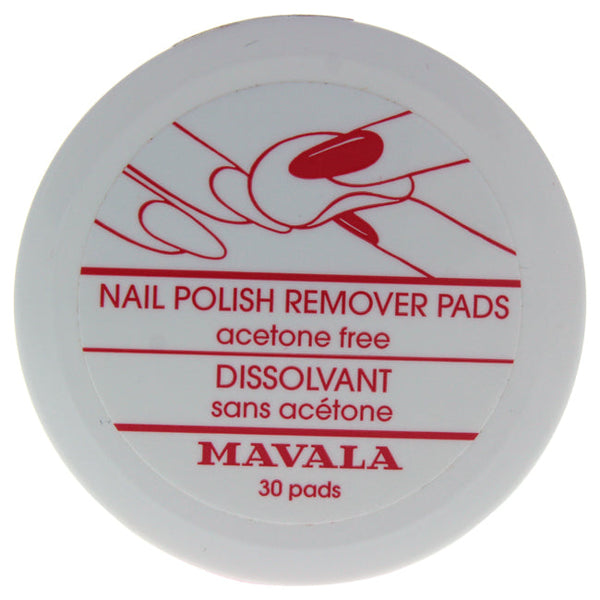 Mavala Nail Polish Remover Pads by Mavala for Women - 30 Pc Pads
