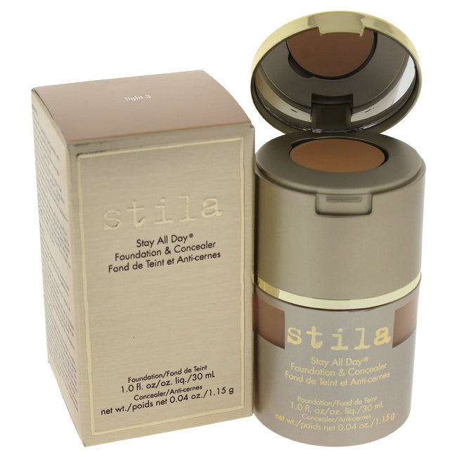 Stila Stay All Day Foundation and Concealer - 3 Light by Stila for Women - 1 oz Makeup