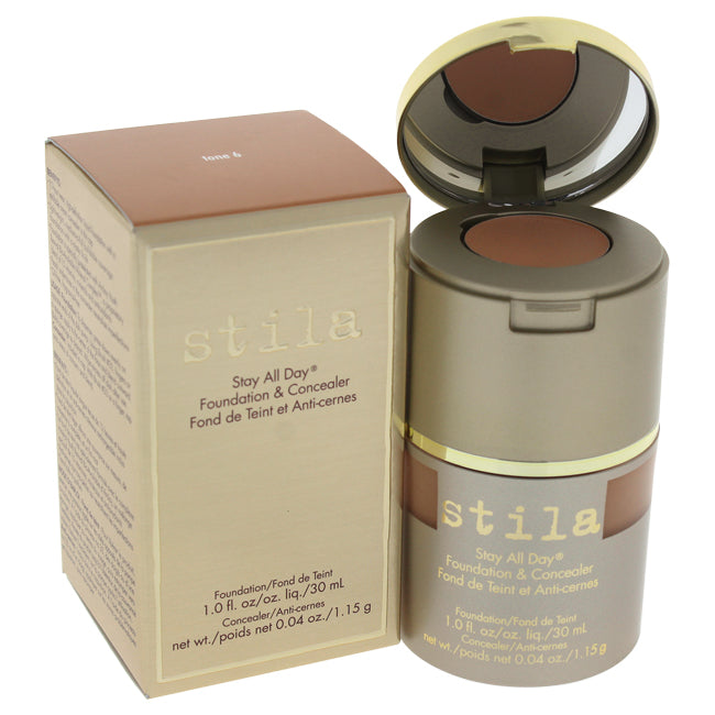 Stila Stay All Day Foundation & Concealer - # 6 Tone by Stila for Women - 1 oz Makeup