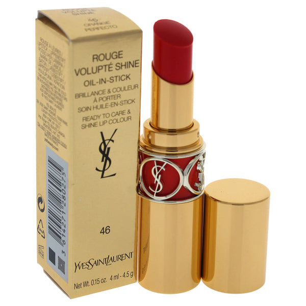 Yves Saint Laurent Rouge Volupte Shine Oil-In-Stick Lipstick - 46 Orange Perfecto by Yves Saint Laurent for Women - 0.11 oz Lipstick