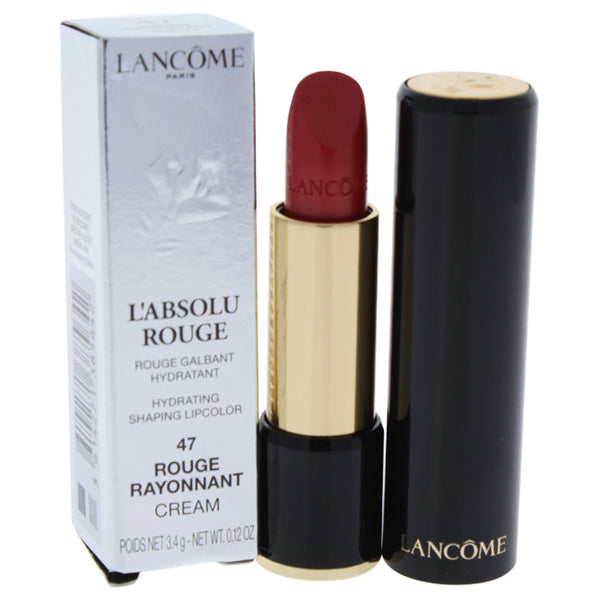 Lancome LAbsolu Rouge Hydrating Shaping Lipcolor - # 47 Rouge Rayonnant - Cream by Lancome for Women - 0.12 oz Lipstick