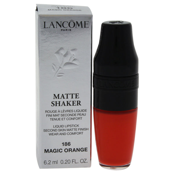 Lancome Matte Shaker Liquid Lipstick - # 186 Magic Orange by Lancome for Women - 0.2 oz Lipstick