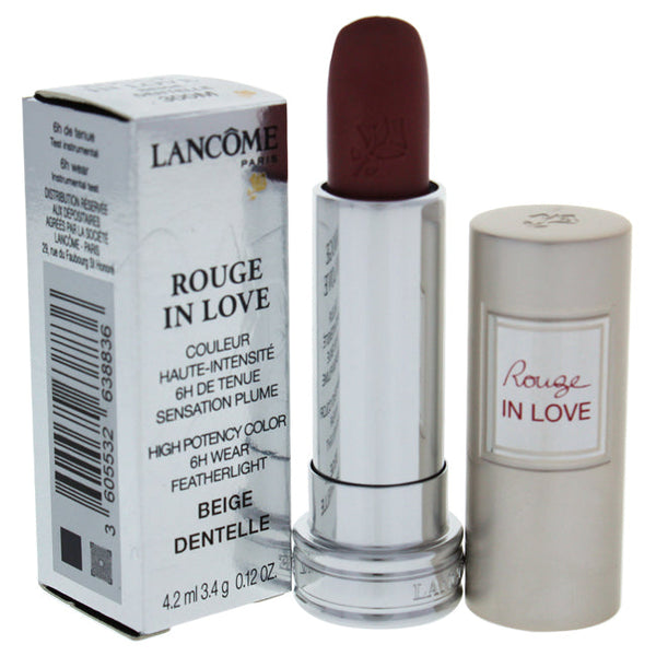 Lancome Rouge In Love High Potency Color Lipstick - # 300M Beige Dentelle by Lancome for Women - 0.12 oz Lipstick