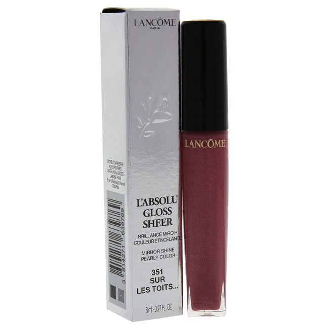 Lancome LAbsolu Gloss Sheer Lip Gloss - # 351 Sur Les Toits by Lancome for Women - 0.27 oz Lip Gloss