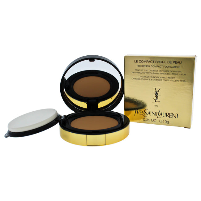 Yves Saint Laurent Le Compact Encre De Peau Fusion Ink Compact Foundation - B40 by Yves Saint Laurent for Women - 0.35 oz Foundation