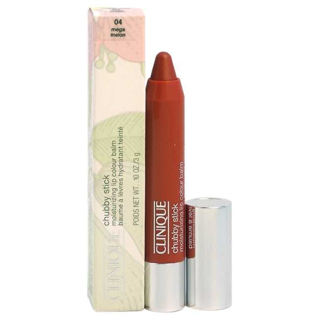 Clinique Chubby Stick Moisturizing Lip Colour Balm - # 04 Mega Melon by Clinique for Women - 0.1 oz Lipstick