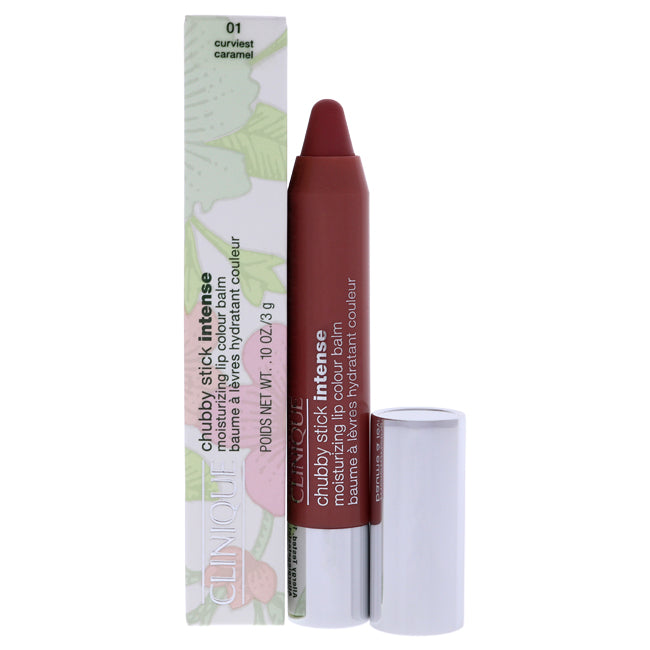 Clinique Chubby Stick Intense Moisturizing Lip Colour Balm - 01 Curviest Caramel by Clinique for Women - 0.1 oz Lipstick