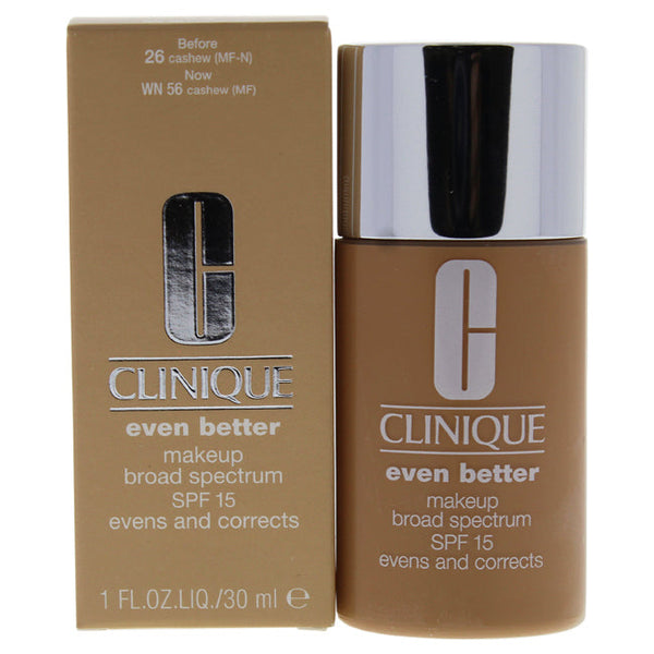 Clinique Even Better Makeup SPF 15 - 26 Cashew MF-N - Dry To Combination Oily Skin by Clinique for Women - 1 oz Foundation