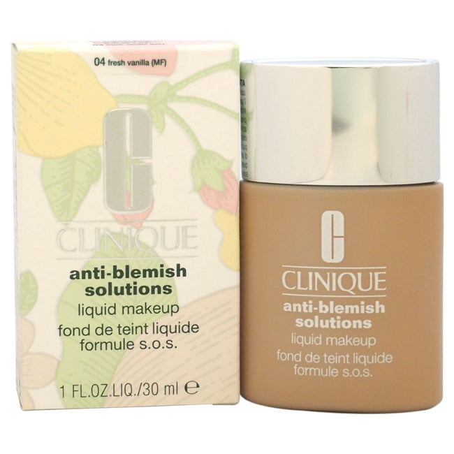 Clinique Anti-Blemish Solutions Liquid Makeup - # 04 Fresh Vanilla(MF) by Clinique for Women - 1 oz Foundation