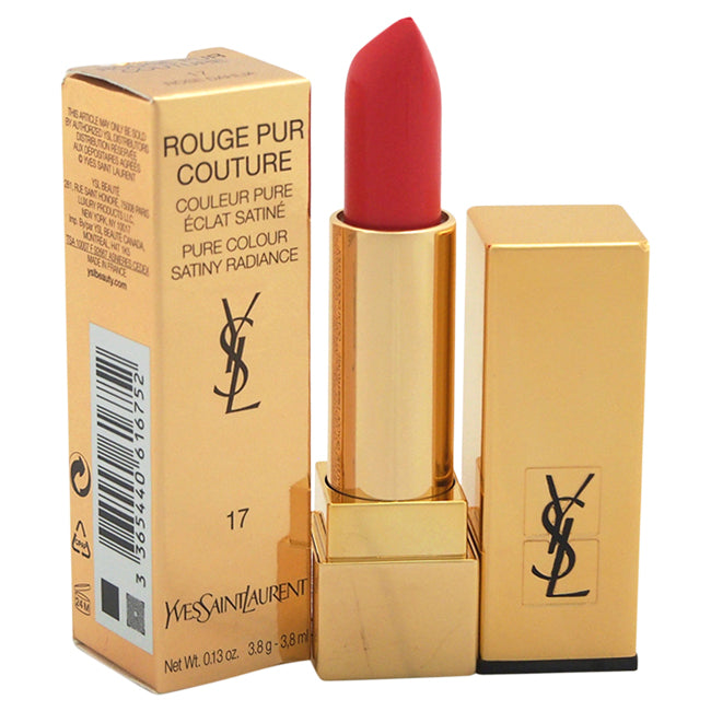 Yves Saint Laurent Rouge Pur Couture Pure Colour Satiny Radiance Lipstick - 17 Rose Dahlia by Yves Saint Laurent for Women - 0.13 oz Lipstick