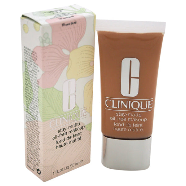 Clinique Stay-Matte Oil-Free Makeup - # 19 Sand (M-N) - Dry Combination To Oily by Clinique for Women - 1 oz Makeup