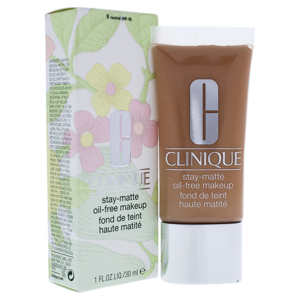 Clinique Stay-Matte Oil-Free Makeup - # 9 Neutral MF-N - Dry Combination To Oily by Clinique for Women - 1 oz Makeup