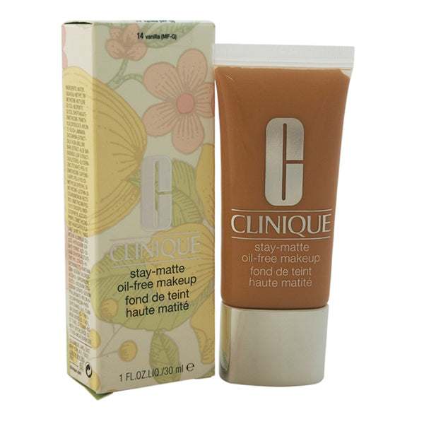 Clinique Stay-Matte Oil-Free Makeup - 14 Vanilla (MF-G) - Dry Combination To Oily by Clinique for Women - 1 oz Makeup