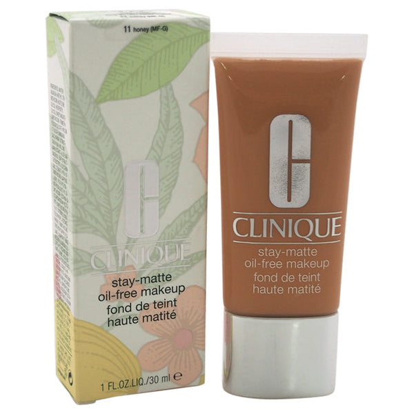 Clinique Stay-Matte Oil-Free Makeup - # 11 Honey (MF-G) - Dry Combination To Oily by Clinique for Women - 1 oz Makeup