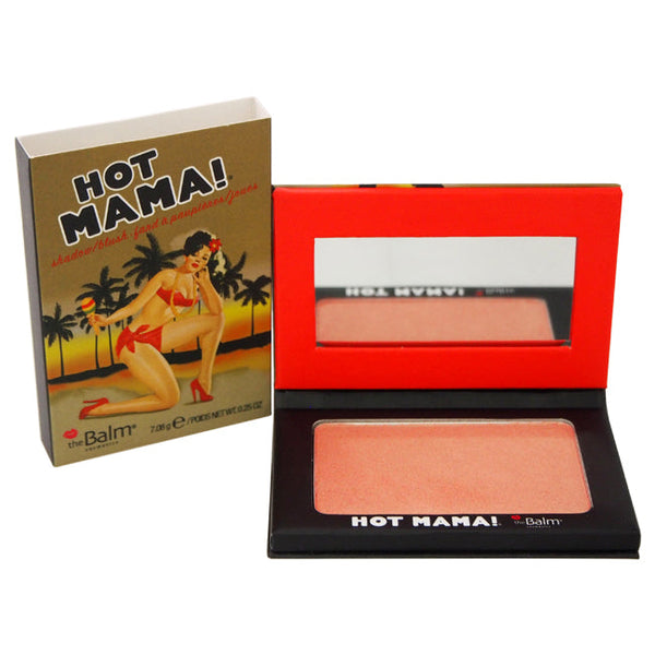 the Balm Hot Mama! Shadow/Blush - Pinky Peach by the Balm for Women - 0.23 oz Shadow Blush