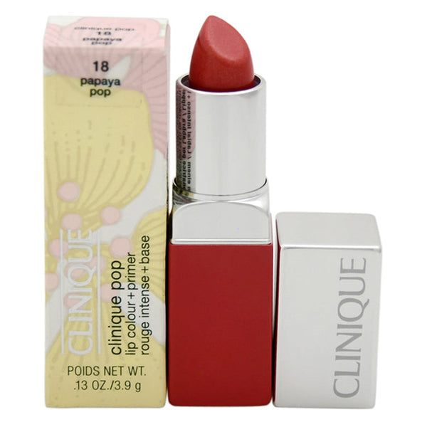 Clinique Clinique Pop Lip Colour + Primer - # 18 Papaya Pop by Clinique for Women - 0.1 oz Lipstick