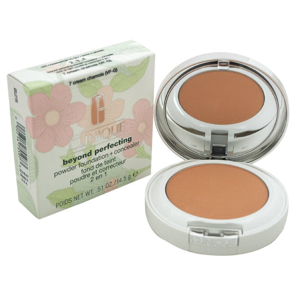 Clinique Beyond Perfecting Powder Foundation - # 7 Cream Chamois (VF-G)Dry Comb. To Oily by Clinique for Women 0.51 oz Powder Foundation