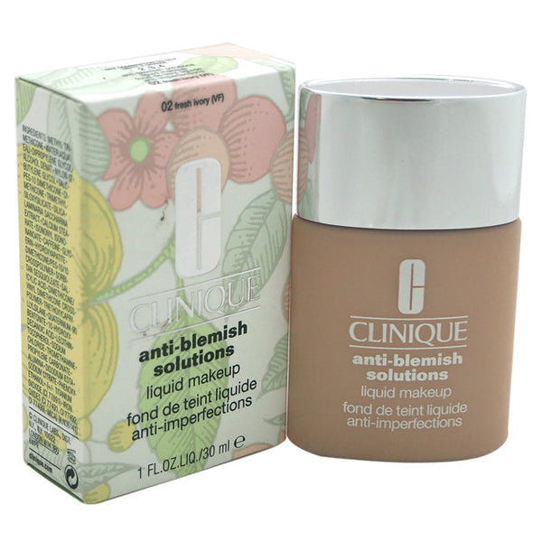 Clinique Anti Blemish Solutions Liquid Makeup - # 02 Fresh Ivory (VF) by Clinique for Women - 1 oz Foundation