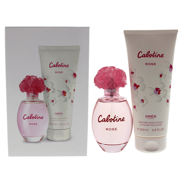 Parfums Gres Cabotine Rose by Parfums Gres for Women - 2 Pc Gift Set 3.4oz EDT Spray, 6.76oz Perfumed Body Lotion