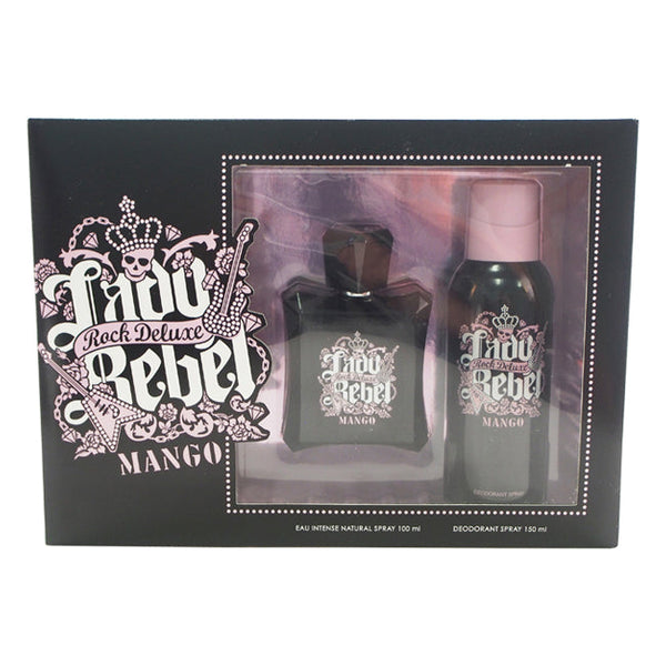 Antonio Puig Lady Rebel Rock Deluxe by Antonio Puig for Women - 2 Pc Gift Set 3.4oz EDT Spray, 5oz Deodorant Spray