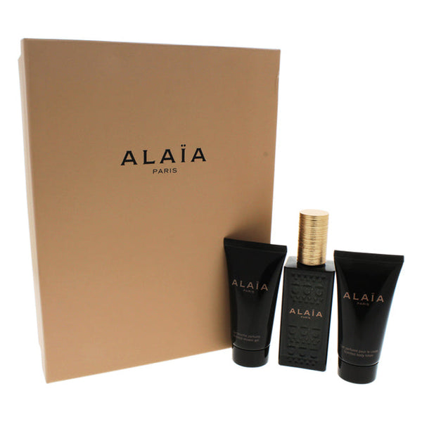 Alaia Alaia Paris by Alaia for Women - 3 Pc Gift Set 1.6oz EDP Spray, 1.6oz Scented Body Lotion, 1.6oz Scented Shower Gel
